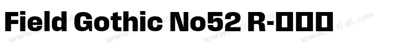 Field Gothic No52 R字体转换